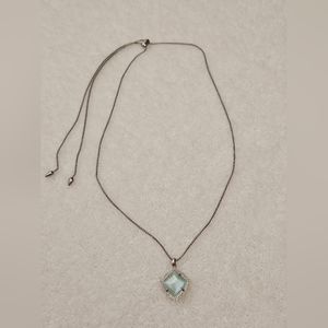 Kendra Scott Kacey light blue illusion necklace